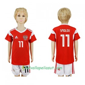 Jalkapallo Pelipaidat Venäjä Smolov 11 Lasten World Cup 2018 Kotipaita